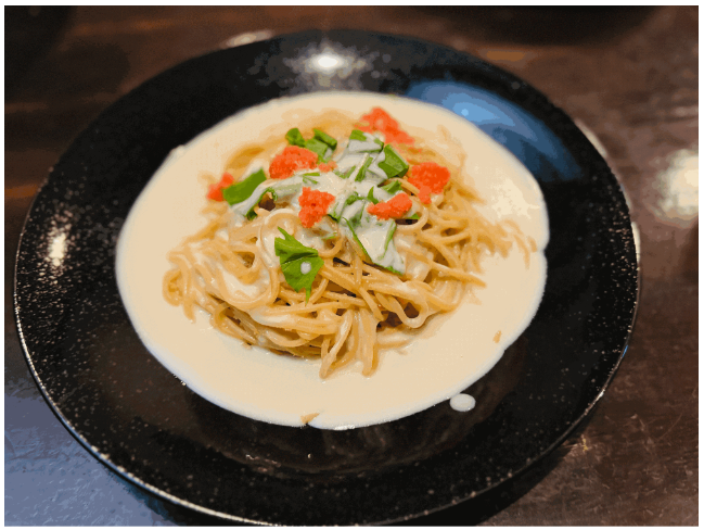 塩胡椒のパスタ